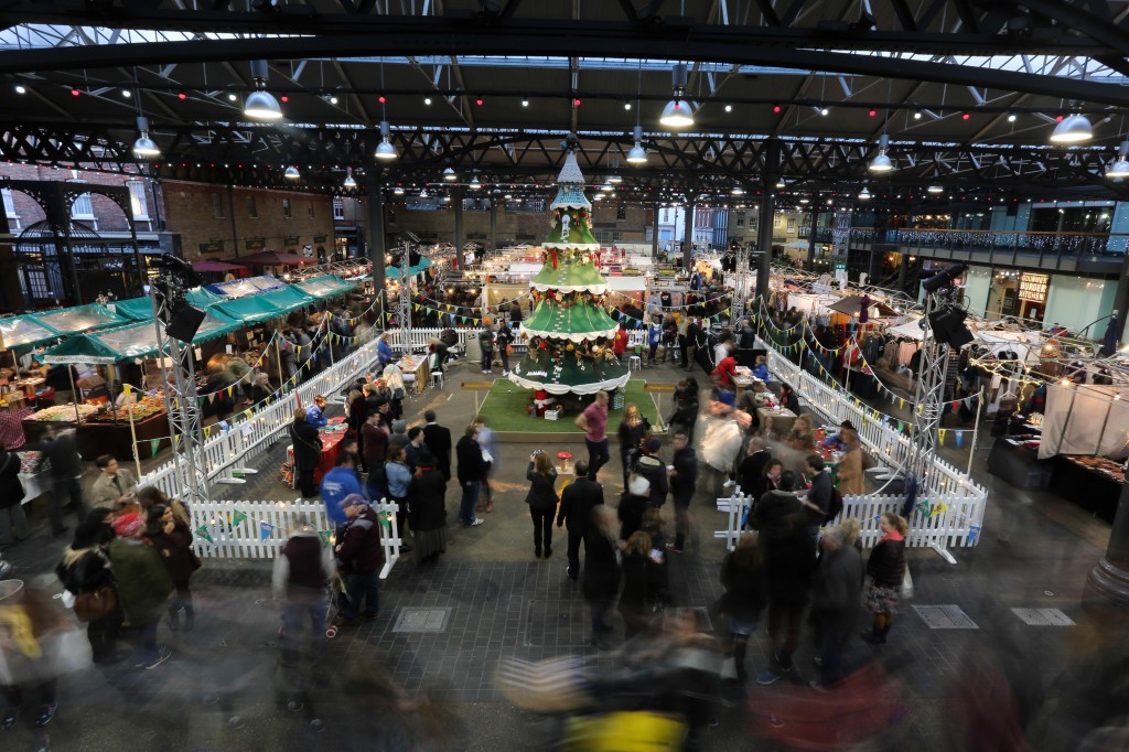LittleBigPlanet handmade Christmas Tree launch, Spitalfields Market, London, Britain - 30 Nov 2014