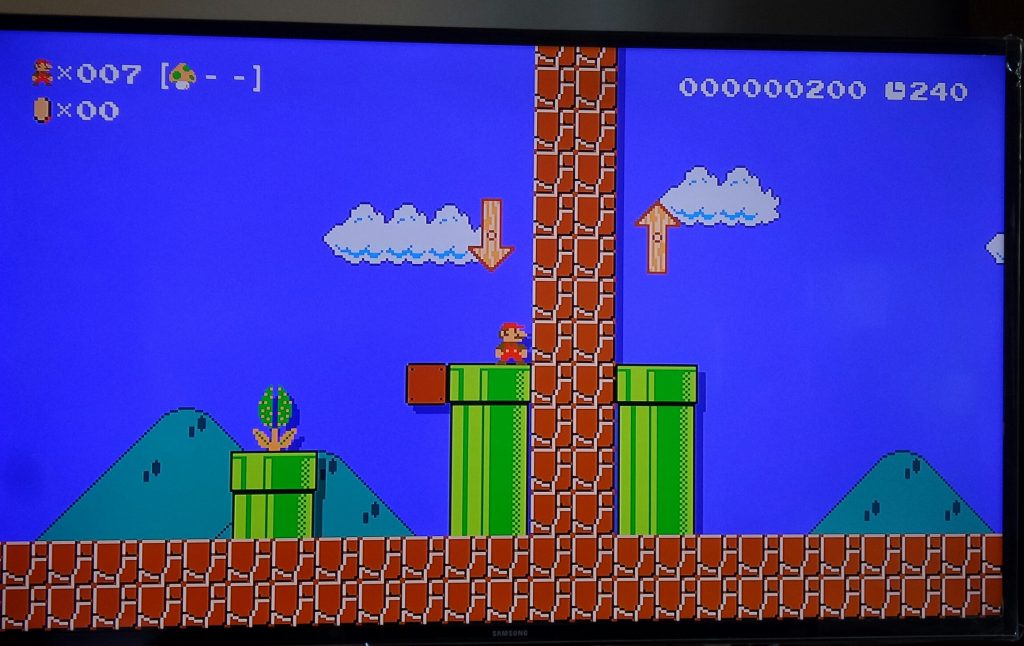 Super Mario Maker Play Mode Screen