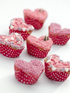 Heart Cup Cake Selection Cut Out